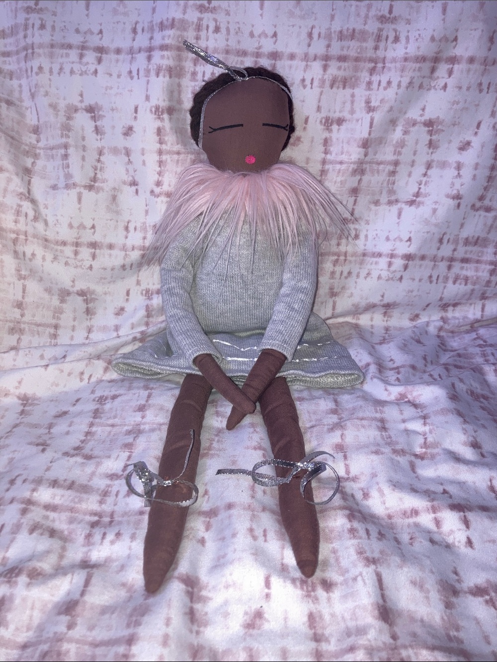 Anthropologie Kimberly Becker Dolls for Change Doll African American rag doll.